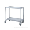 Stainless Steel Service Equipment 2-Tiers Trolley